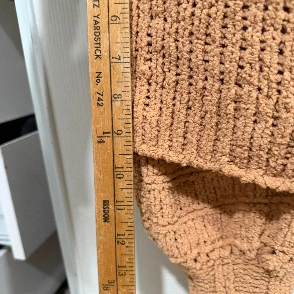Free People Be Yours‎ Pullover Sweater XS Orange Turtleneck Balloon Sleeve